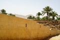 Antick ruins of Aqaba Fortress walls, or Aqaba Castle, Mamluk Castle, Jordan.