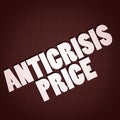 Anticrisis price Royalty Free Stock Photo