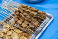 The anticucho is a type of skewer of Peruvian origin, Royalty Free Stock Photo