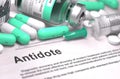 Antidote. Medical Concept with Blurred Background