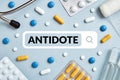 Antidote medical concept