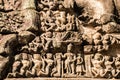 Antient reliefs in Banteay Kdei Temple in Angkor Wat complex, Cambodia