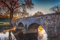 Antietam Burnside Bridge in Autumn Royalty Free Stock Photo