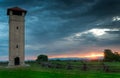 Antietam National Battlefield Observation Tower Sunrise Royalty Free Stock Photo