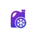 antifreeze, coolant icon on white Royalty Free Stock Photo