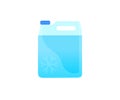 Antifreeze coolant to car 5-liter canister icon design. Antifreeze, Coolant. Car maintenance. Canister of windshield washer. Royalty Free Stock Photo