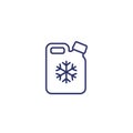 antifreeze line icon on white Royalty Free Stock Photo