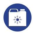 Antifreeze. Silhouette. Canister. icon in badge style. One of Car repair collection icon can be used for UI, UX