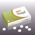 Antifungal Package Pills Royalty Free Stock Photo