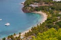 Antigua, Antigua and Barbuda, a beach in English Harbour Royalty Free Stock Photo