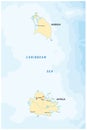 Antigua and barbuda map 2