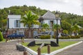 Antigua, Caribbean islands, English harbour international preserve area. view with sailing boats a Royalty Free Stock Photo