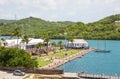 Antigua, Caribbean islands, English harbour international preserve area. view with sailing boats a Royalty Free Stock Photo