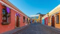 Antigua City Panorama, Guatemala Royalty Free Stock Photo