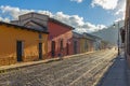 Antigua City at Sunrise, Guatemala Royalty Free Stock Photo