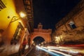 Antigua Guatemala Arch Scene during Sunset