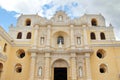 Antigua, Guatemala: La Merced Church, built in 1767, following g Royalty Free Stock Photo