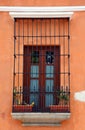 Homes and cobble stone streets of Antigua Guatemala Royalty Free Stock Photo