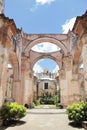 Antigua, Guatemala: Ruins of Cathedral of Santiago, built in 1545, and damaged by the big earthquake of 1773. UNESO World