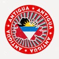 Antigua round stamp.