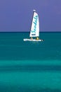 Antigua - Sandals Resort Sailboat Escape Royalty Free Stock Photo