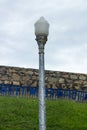 Antigue ancient retro vintage lamppost streetlight