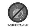 Antihistamine icon vector Royalty Free Stock Photo