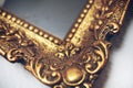 Antik gold picture frame Royalty Free Stock Photo