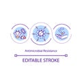 Antimicrobial resistance concept icon Royalty Free Stock Photo