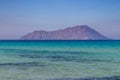 Antimilos island and ocean from Plathiena beach