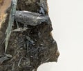 antimonite mineral texture Royalty Free Stock Photo