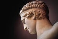 The most beautiful boy in the Roman empire, marble statue. Antinous, a Bithynian Greek youth and lover of Roman Emperor Hadrian,