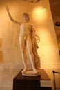 Antinous statue at Louvre museum in Paris