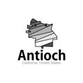 Antioch California City Map Geometric Simple Logo Royalty Free Stock Photo