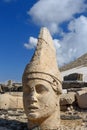 Antiochos statue at West Terrace on top of Nemrut Mountain.Turkey Royalty Free Stock Photo