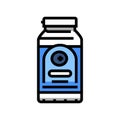 antioxidant blueberry color icon vector illustration