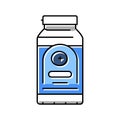 antioxidant blueberry color icon vector illustration