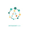 Antioxidant icon. Editable vector illustration in trendy style