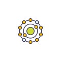 Antioxidant icon, vector on white