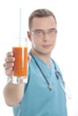 Antioxidant juice recommended by the doctor Royalty Free Stock Photo