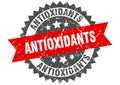 antioxidants round grunge stamp. antioxidants Royalty Free Stock Photo