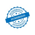 Antioxidants stamp illustration Royalty Free Stock Photo
