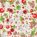 Antipasto background (on white)