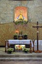 Bosoboso church interior with altar in Antipolo City, Philippines