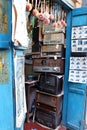 Old antique radio. Preparation for Mahalaya.