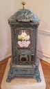 Antiquarian cast iron stove in the Renaissance style