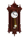 Antiquarian wooden clock Royalty Free Stock Photo