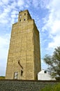 Antiquated old concrete poured grain elevator