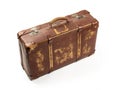 Antiquated and used suitcase