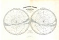 Antique 1870 Map of Stars Zodiac